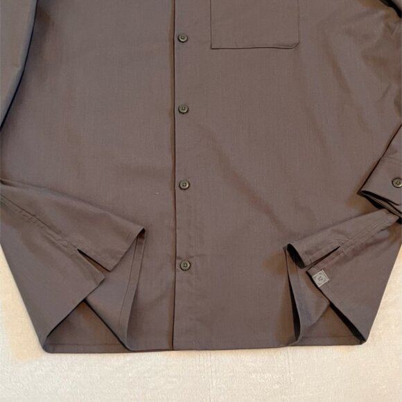 Lululemon Commission Long Sleeve Button Up Shirt Mens XXL Asphalt Grey - Picture 7 of 13